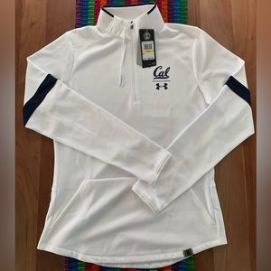 Cal Under Armour 1/4 Zip Womens - White